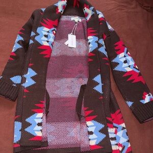 Lucky Brand Multicolor Patterned Cardigan